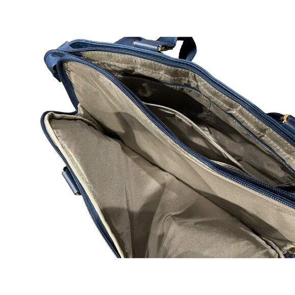 Hedgren Charm Appeal Crossbody Shoulder Travel Hand Bag Tote Pockets Blue 13” - Picture 4 of 6